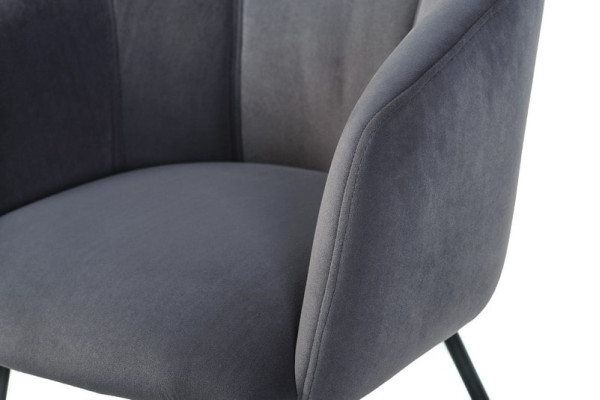 Стул кресло Vetro Mebel M-60 Серый вельвет-2