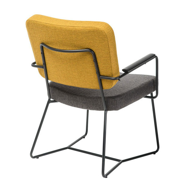 Стілець Vetro Mebel M-80 Сірий-гірчичний-3