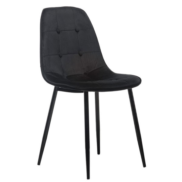 Стілець Vetro Mebel M-01-3 Чорний велюр-0