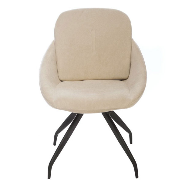 Поворотный стул Vetro Mebel R-65 Молочный-1