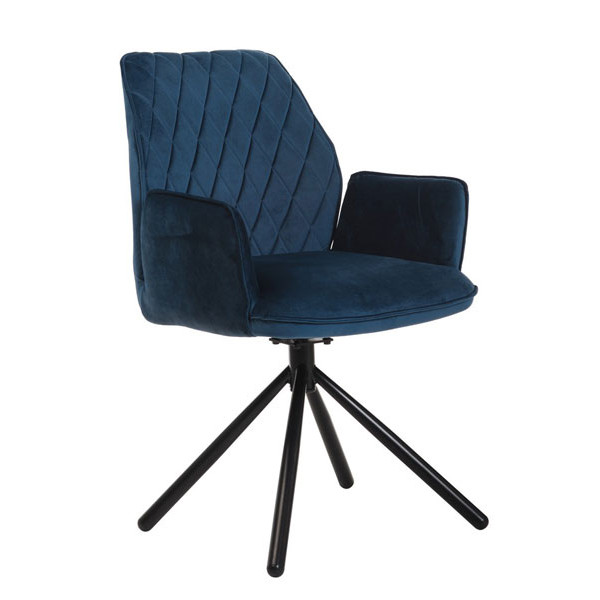 Стул Vetro Mebel M-34 Лазурный поворотный-0