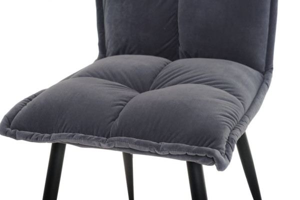 Стілець Vetro Mebel N-130 Сірий вельвет-7