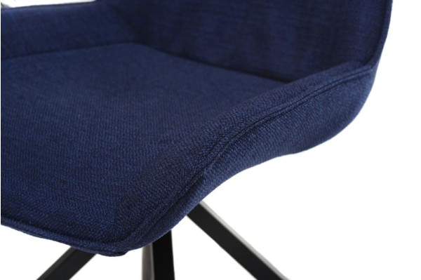 Стілець поворотний Vetro Mebel R-55 Чорно-синій-2