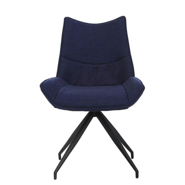 Стілець поворотний Vetro Mebel R-55 Чорно-синій-1