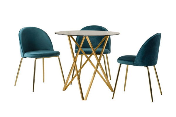 Обеденный стол Vetro Mebel T-313 Золото-8