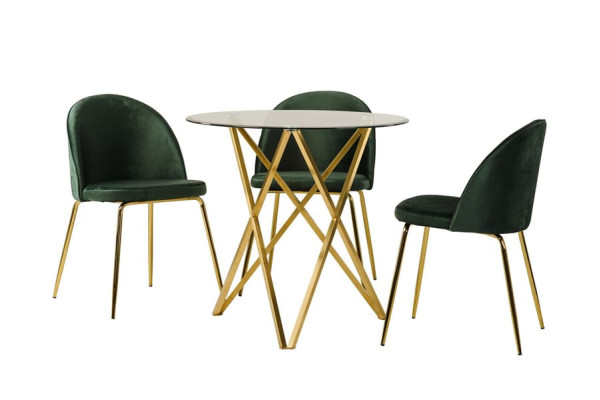 Обеденный стол Vetro Mebel T-313 Золото-9