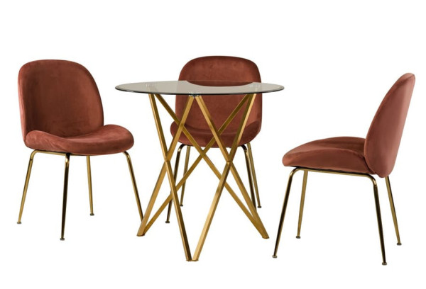 Обеденный стол Vetro Mebel T-313 Золото-10