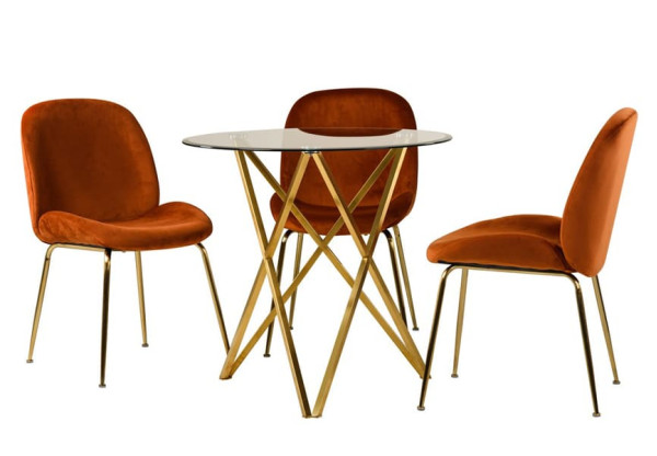 Обеденный стол Vetro Mebel T-313 Золото-11