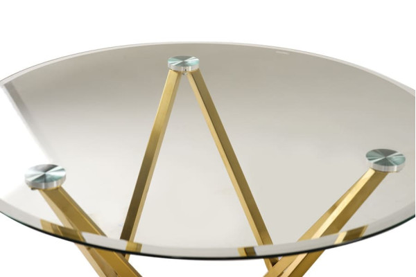 Обеденный стол Vetro Mebel T-313 Золото-2