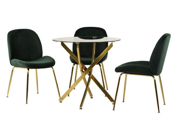 Обеденный стол Vetro Mebel T-314 Золото-6