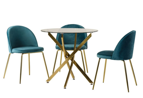 Обеденный стол Vetro Mebel T-314 Золото-8