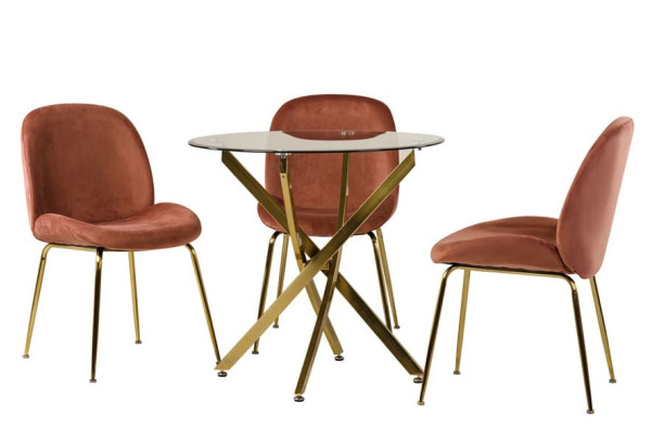 Обеденный стол Vetro Mebel T-314 Золото-9