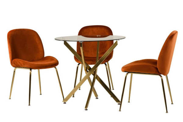 Обеденный стол Vetro Mebel T-314 Золото-10