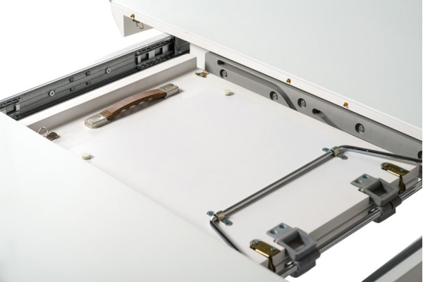 Раскладной обеденный стол Vetro Mebel TM-175 Матовый Белый-6