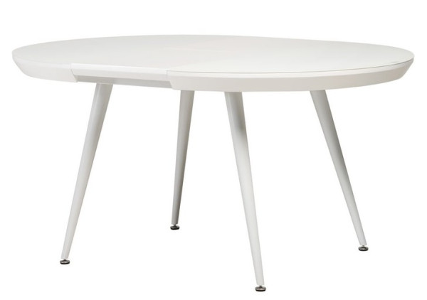 Раскладной обеденный стол Vetro Mebel TM-175 Матовый Белый-1