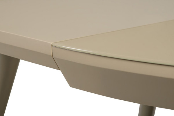 Раскладной обеденный стол Vetro Mebel TM-175 Матовый Капучино-3