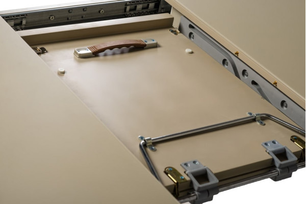 Раскладной обеденный стол Vetro Mebel TM-175 Матовый Капучино-7