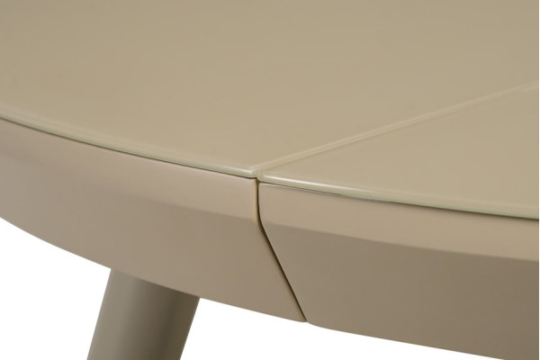 Раскладной обеденный стол Vetro Mebel TM-175 Матовый Капучино-6