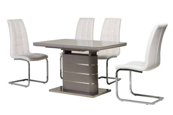 Раскладной обеденный стол Vetro Mebel TM-52-1 Серый-7
