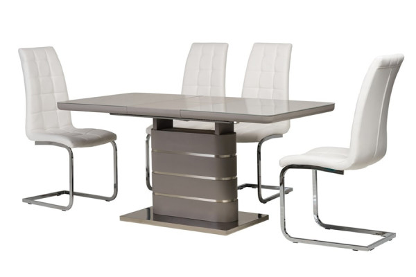 Раскладной обеденный стол Vetro Mebel TM-52-1 Серый-8