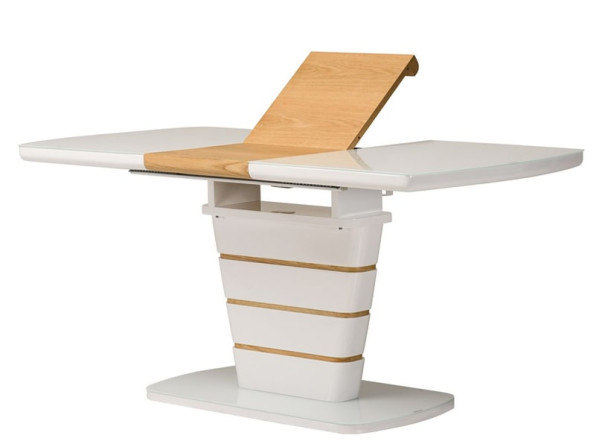 Раскладной обеденный стол Vetro Mebel TM-59-1 Белый-2