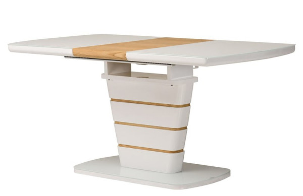 Раскладной обеденный стол Vetro Mebel TM-59-1 Белый-1