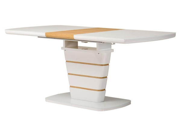 Раскладной обеденный стол Vetro Mebel TM-59 Белый-1