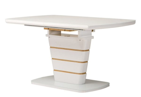 Раскладной обеденный стол Vetro Mebel TM-59 Белый-0