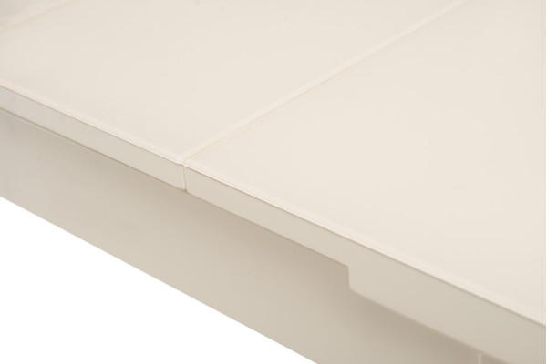 Раскладной обеденный стол Vetro Mebel TM-79 Матовый Молочный-4