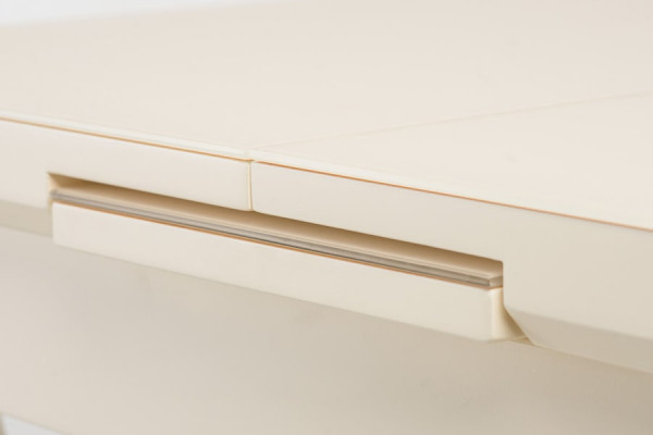 Раскладной обеденный стол Vetro Mebel TM-79 Матовый Молочный-5