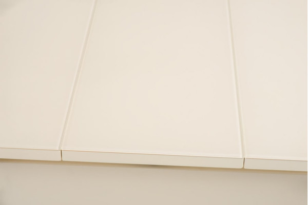 Раскладной обеденный стол Vetro Mebel TM-79 Матовый Молочный-9