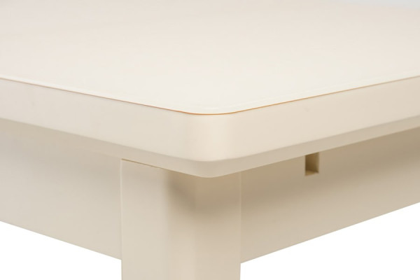 Раскладной обеденный стол Vetro Mebel TM-79 Матовый Молочный-10