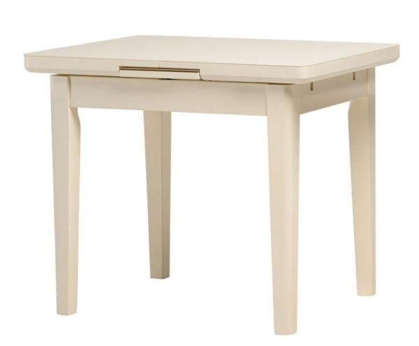 Раскладной обеденный стол Vetro Mebel TM-79 Матовый Молочный-0