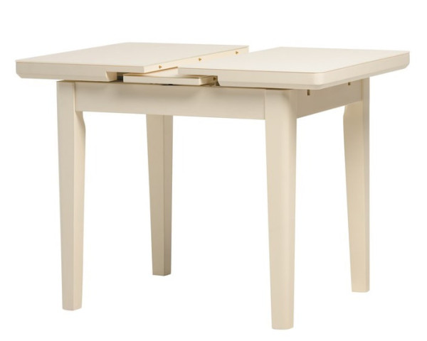 Раскладной обеденный стол Vetro Mebel TM-79 Матовый Молочный-1