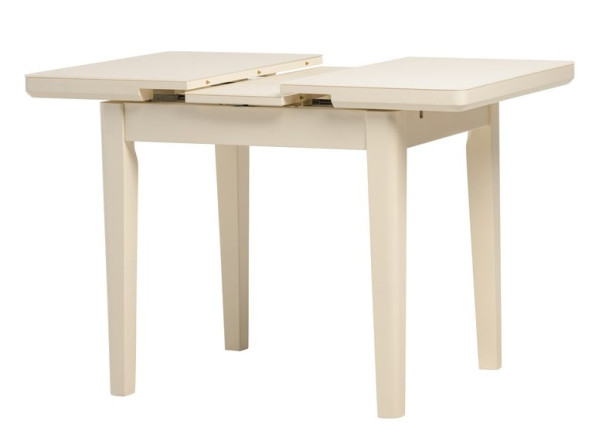 Раскладной обеденный стол Vetro Mebel TM-79 Матовый Молочный-2