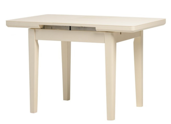 Раскладной обеденный стол Vetro Mebel TM-79 Матовый Молочный-3