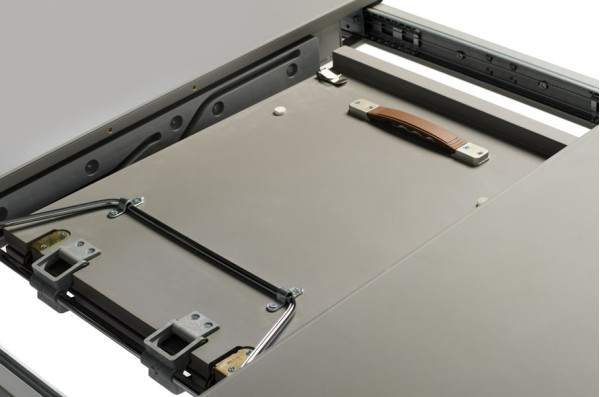 Раскладной обеденный стол Vetro Mebel TML-519 Матовый серый-7