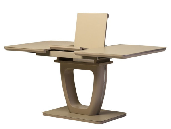 Раскладной обеденный стол Vetro Mebel TML-560 Матовый капучино Раскладной обеденный стол Vetro Mebel TML-560 Матовый капучино-2