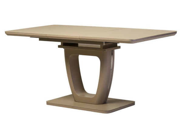 Раскладной обеденный стол Vetro Mebel TML-560 Матовый капучино Раскладной обеденный стол Vetro Mebel TML-560 Матовый капучино-1
