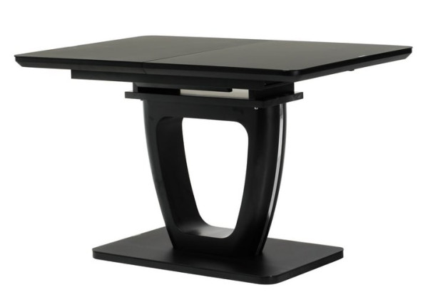 Раскладной обеденный стол Vetro Mebel TML-560 Матовый черный-0