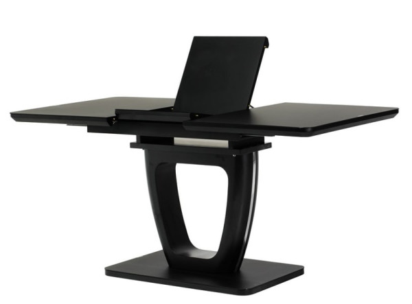 Раскладной обеденный стол Vetro Mebel TML-560 Матовый черный-2