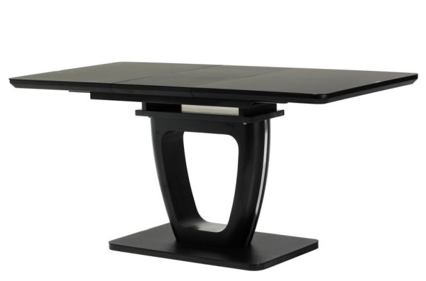 Раскладной обеденный стол Vetro Mebel TML-560 Матовый черный-1