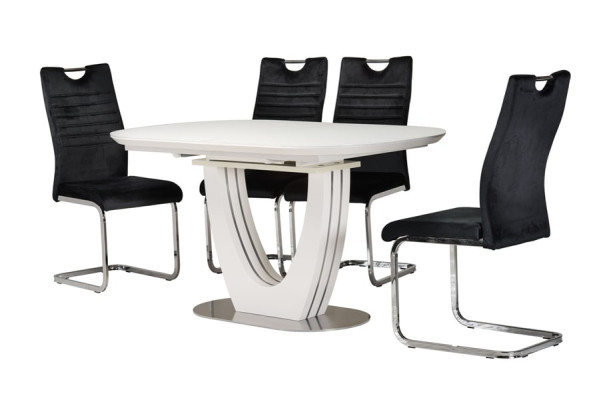 Раскладной обеденный стол Vetro Mebel TML-765 Белый-5