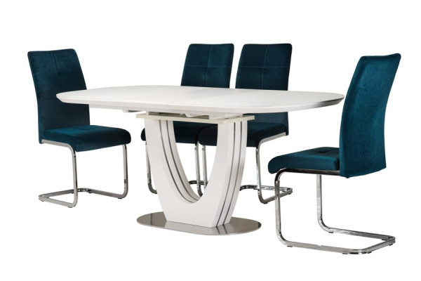 Раскладной обеденный стол Vetro Mebel TML-765 Белый-8