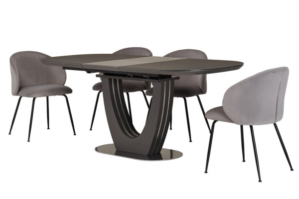 Раскладной обеденный стол Vetro Mebel TML-765 Серый-6