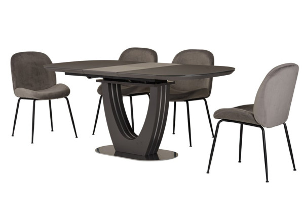 Раскладной обеденный стол Vetro Mebel TML-765 Серый-8