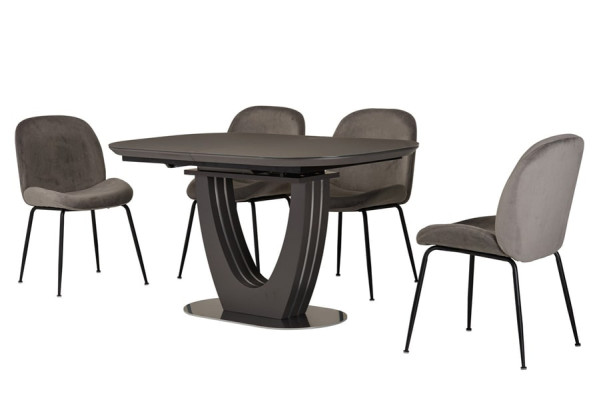 Раскладной обеденный стол Vetro Mebel TML-765 Серый-7