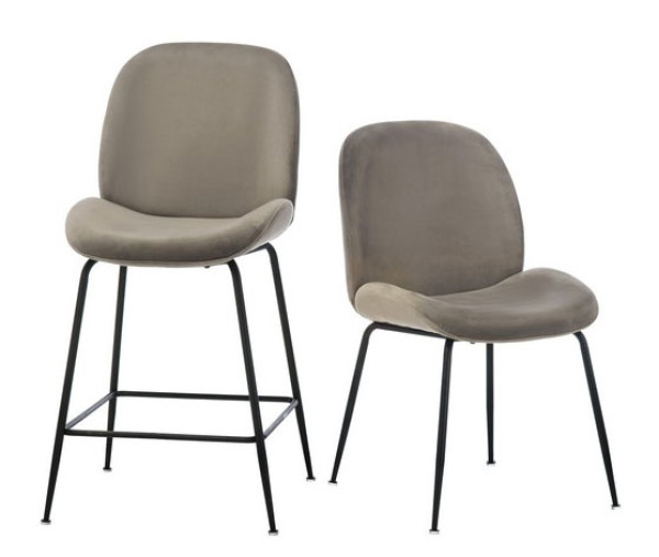 Барный стул Vetro Mebel B-132 Пепельный-5
