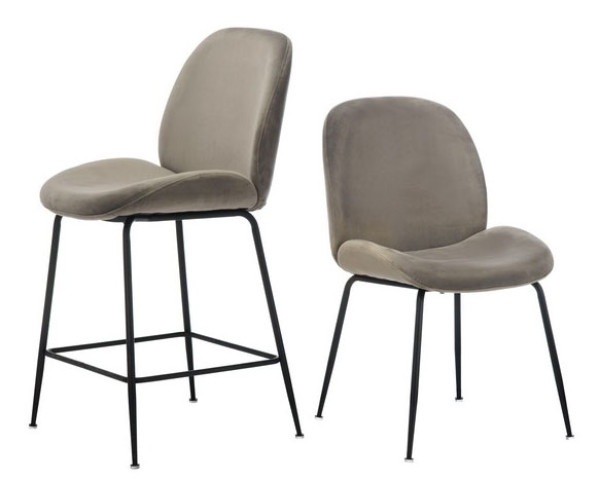Барный стул Vetro Mebel B-132 Пепельный-6