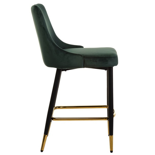 Напівбарний стілець Vetro Mebel B-128 Смарагдовий вельвет-3